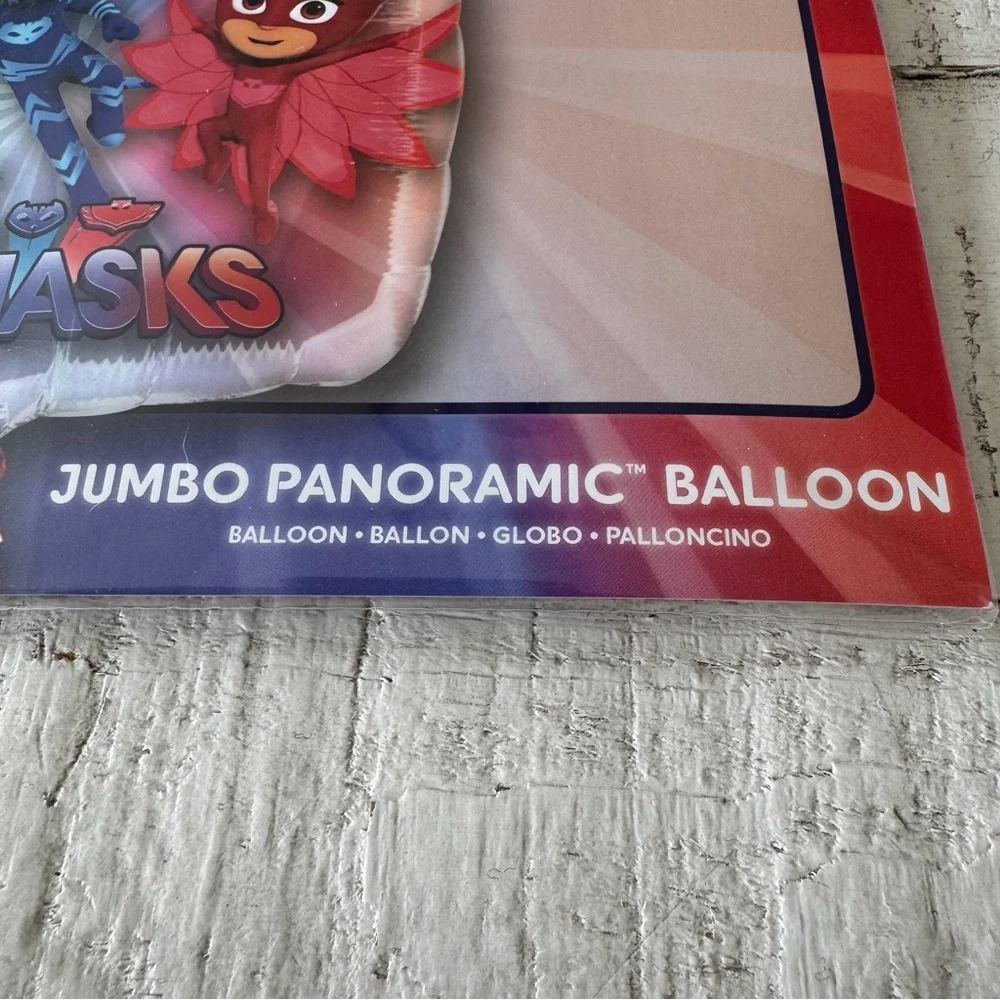 PJ Masks Jumbo Panoramic Balloon NEW by Anagram 28” Birthday‎ See Through Front